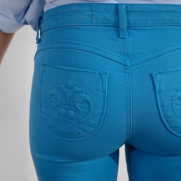 SIWY Lynette Skinny Mid Rise Jeans Blue Lagoon (azure) sz 24 XS NEW NWT - Picture 5 of 10